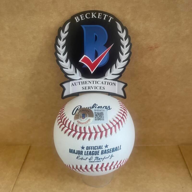 JORDAN ROMERO BLUE JAYS  SIGNED AUTO M.L. BASEBALL BAS AUTHENTICATED