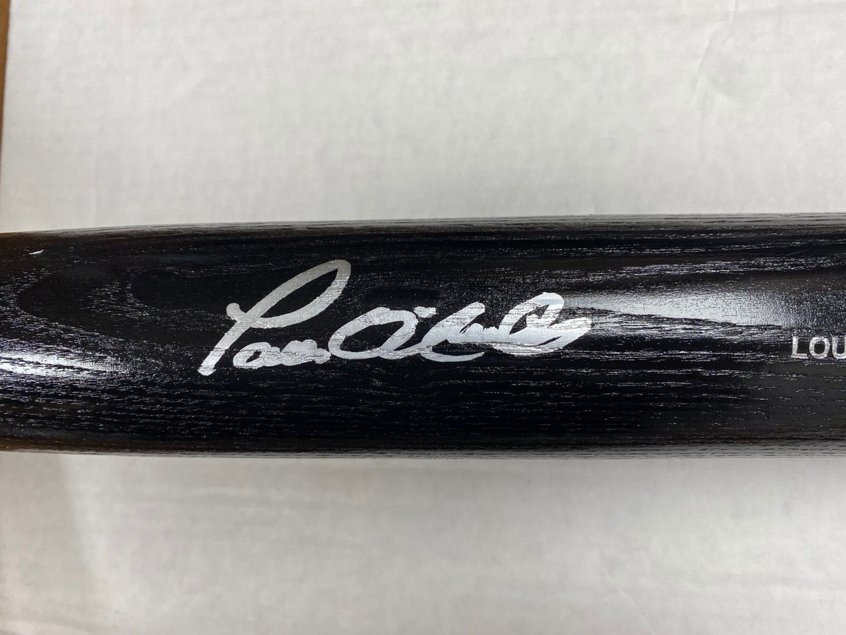 PAUL O'NEIL NEW YORK YANKEES SIGNED AUTOGRAPH AUTO BLACK LV SLUGGER PRO BAT JSA