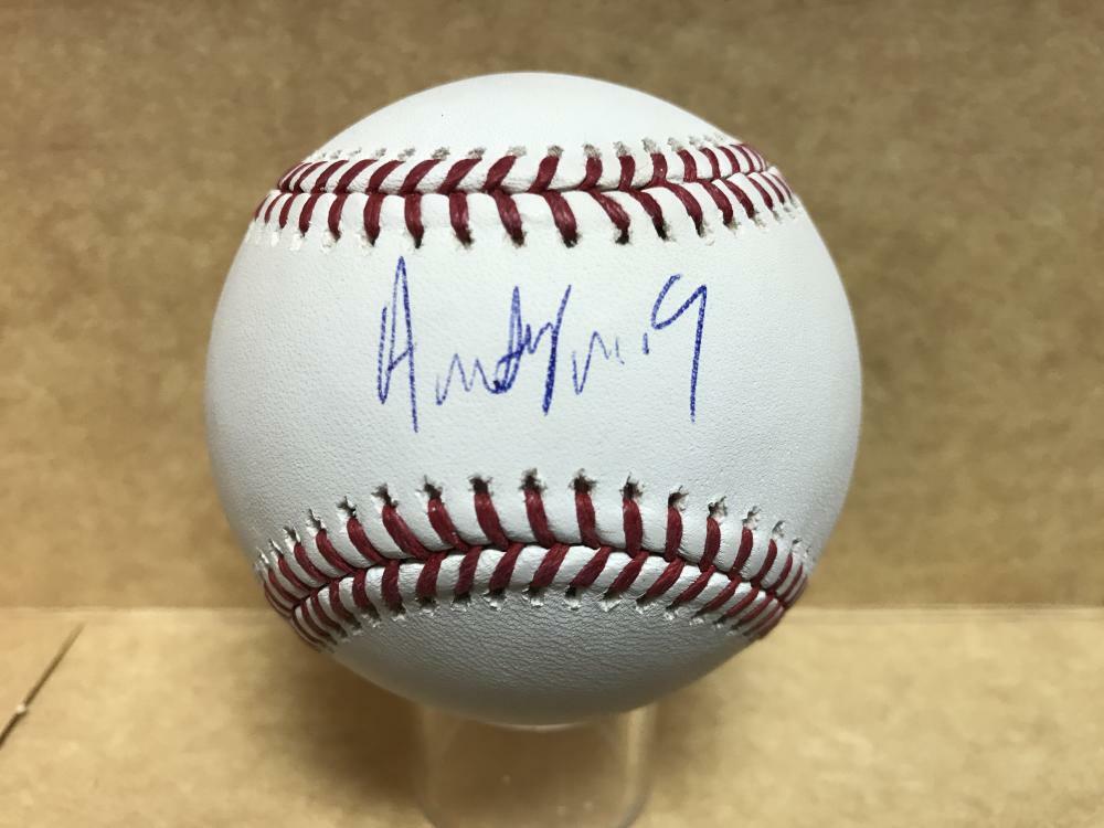 ANDY SUGILIO CINCINNATI REDS SIGNED M.L. BASEBALL W/ COA 