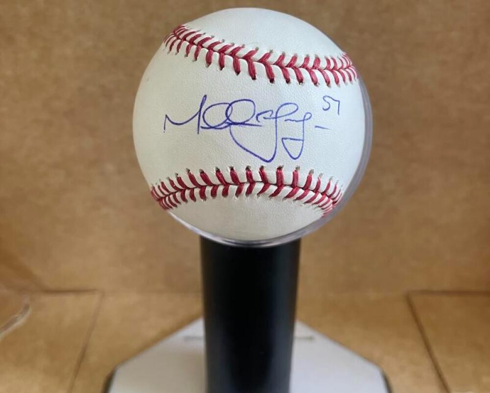TREVOR LARNACH TWINS SIGNED AUTOGRAPHED M.L. BASEBALL BECKETT AUTH 