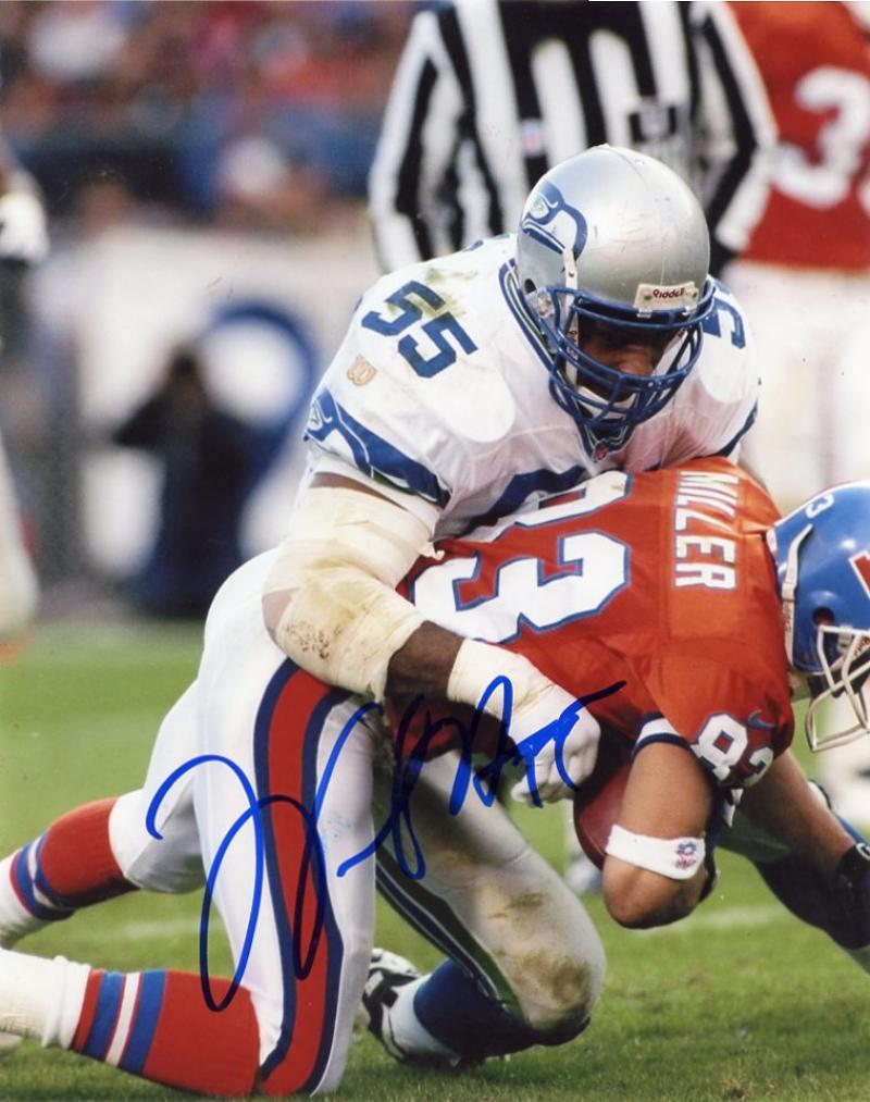 WINSTON MOSS DENVER BRONCOS SIGNED AUTOGRAPHED 8X10 PHOTO W/ COA