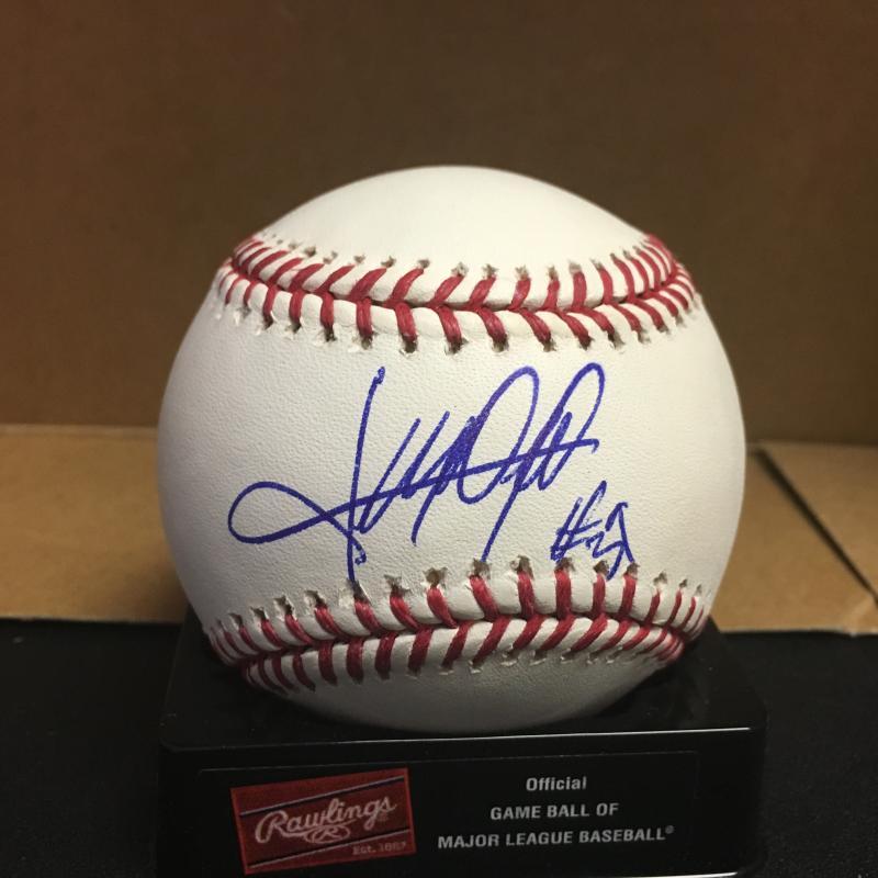 JORDAN NOBERTO DIAMONDBACKS/A'S M.L. SIGNED BASEBALL W/COA