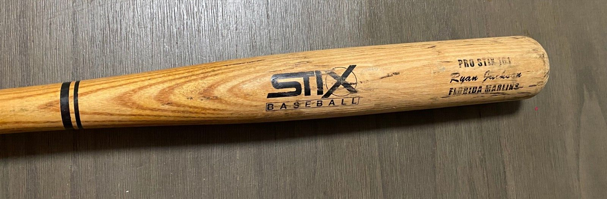 RYAN JACKSON FLORIDA MARLINS GAME USED STIX BASEBALL BAT RARE L@@K