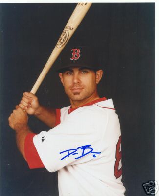 DUSTY BROWN BOSTON RED SOX SIGNED 8X10 PHOTO W/COA