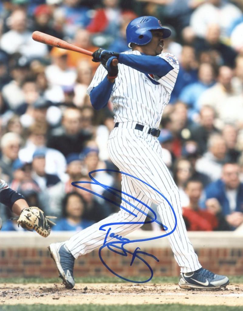 JACQUE JONES ACTION CHICAGO CUBS SIGNED AUTOGRAPHED 8X10 PHOTO W/COA