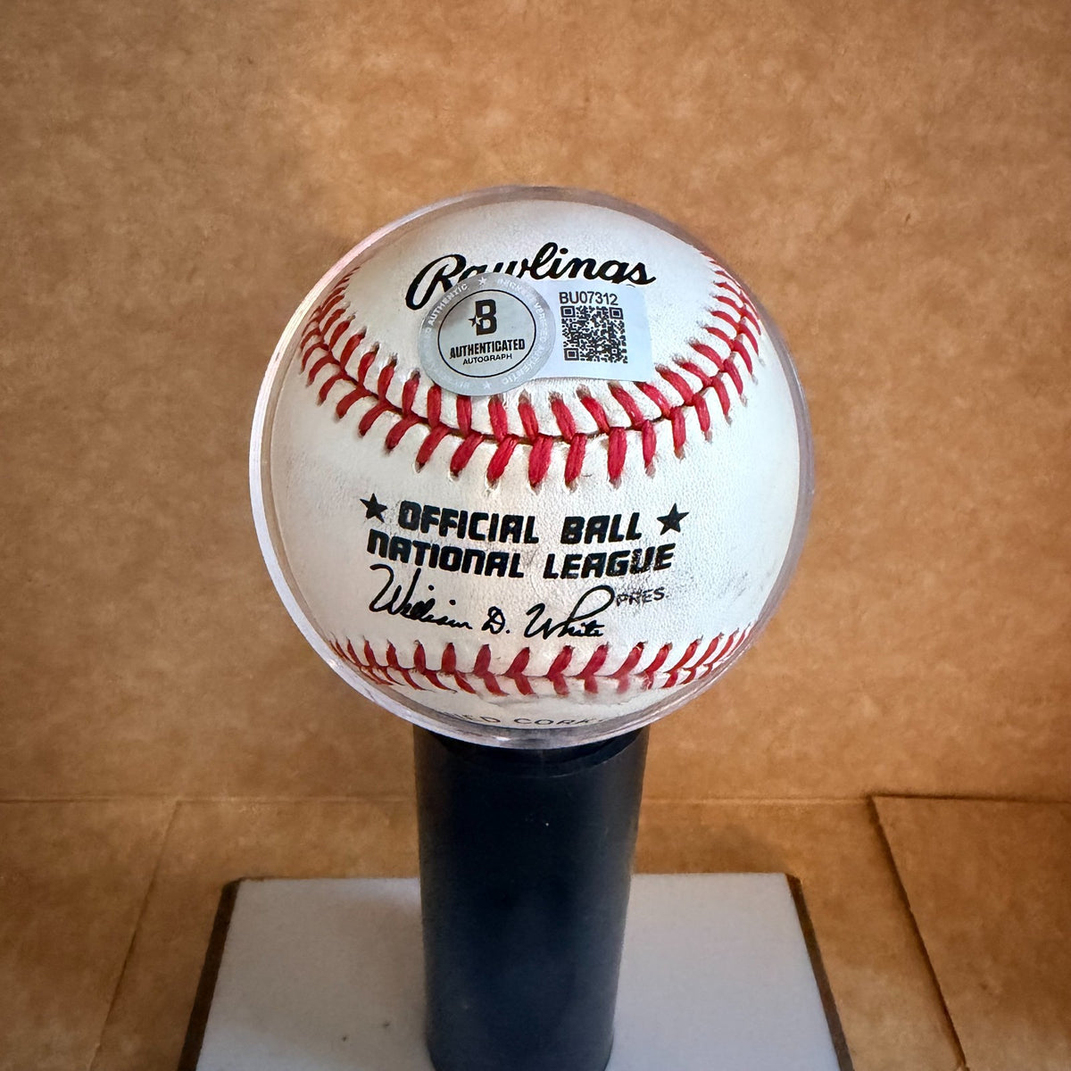 JEROME WALTON CHICAGO CUBS AUTOGRAPHED N.L. BASEBALL BECKETT AUTH