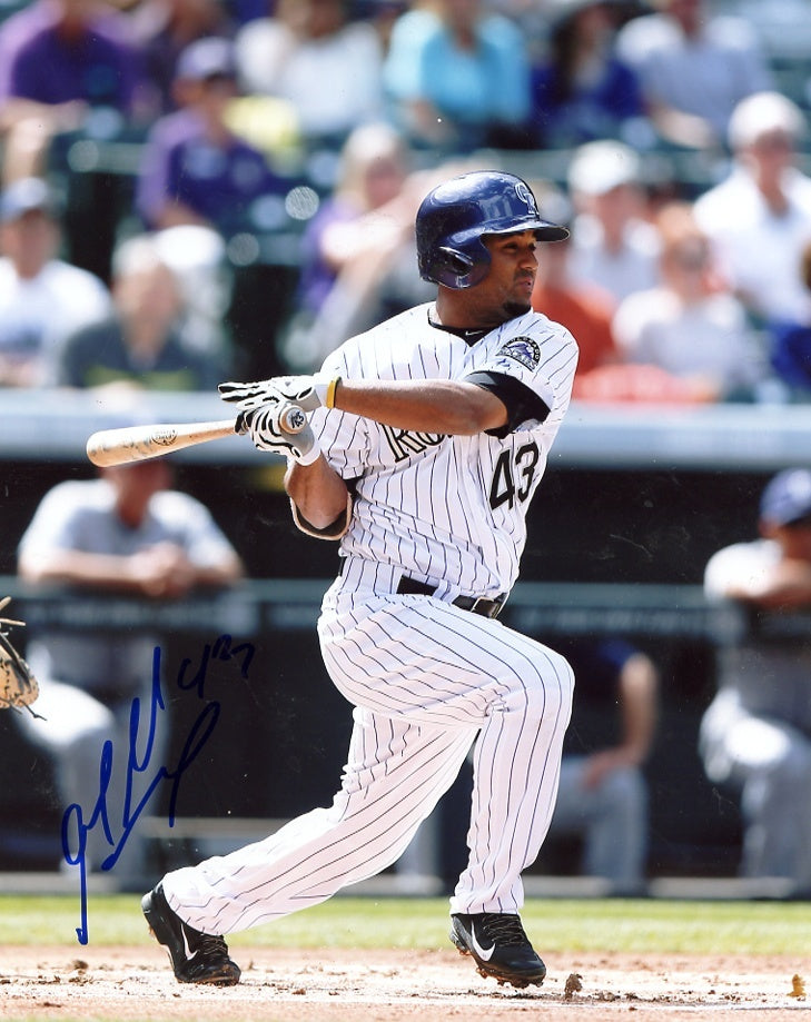 RAFAEL  YNOA  COLORADO  ROCKIES   SIGNED AUTOGRAPHED 8X10  PHOTO