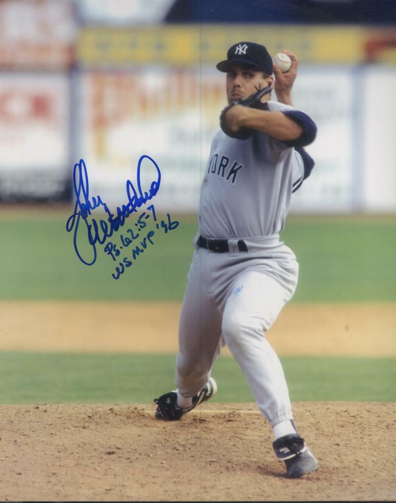 JOHN WETTELAND NEW YORK YANKEES  SIGNED AUTOGRAPHED 8X10 PHOTO W/ COA
