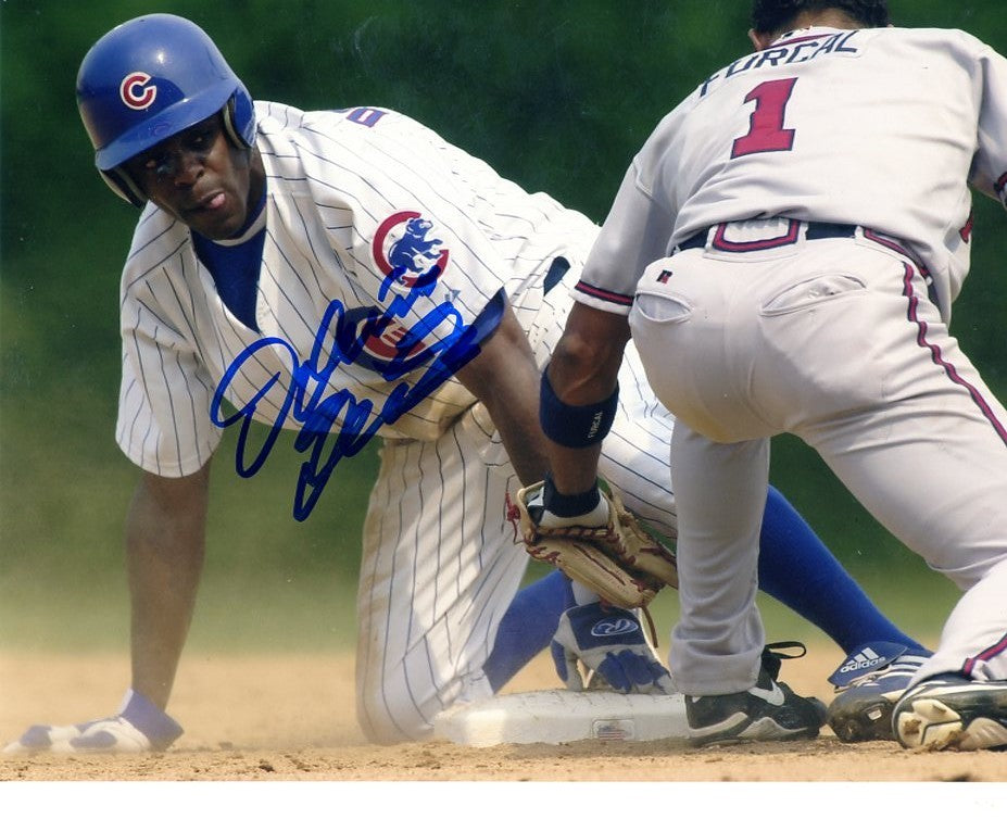 DELINO DESHIELDS CHICAGO CUBS SIGNED AUTOGRAPHED 8X10 PHOTO