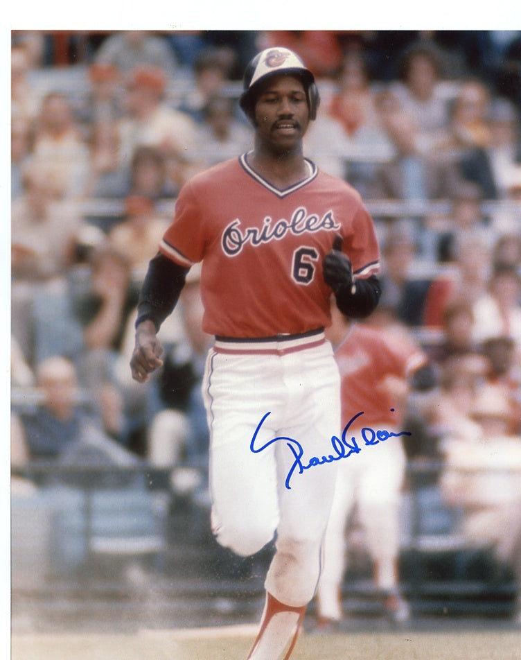 PAUL BLAIR  BALTIMORE ORIOLES   ORANGE  SIGNED AUTOGRAPHED 8X10 PHOTO  W/ COA 