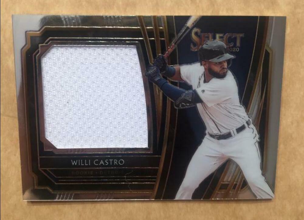 2020 SELECT BASEBALL PREMIER WILLI CASTRO TIGERS RC JUMBO JERSEY RJS-WC