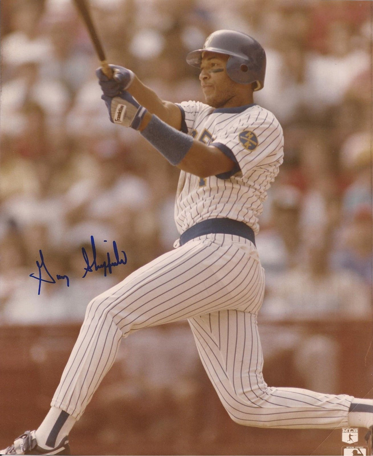 GARY SHEFFIELD MILWAUKEE BREWERS "RC GRAPH" SIGNED AUTOGRAPHED 8X10 PH