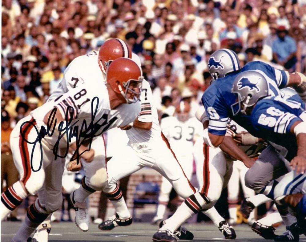 JACK GREGORY CLEVELAND BROWNS SIGNED AUTOGRAPHED 8X10 PHOTO W/COA