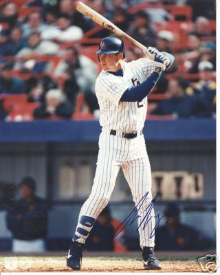 RICO BROGNA NEW YORK METS SIGNED 8X10 PHOTO W/COA