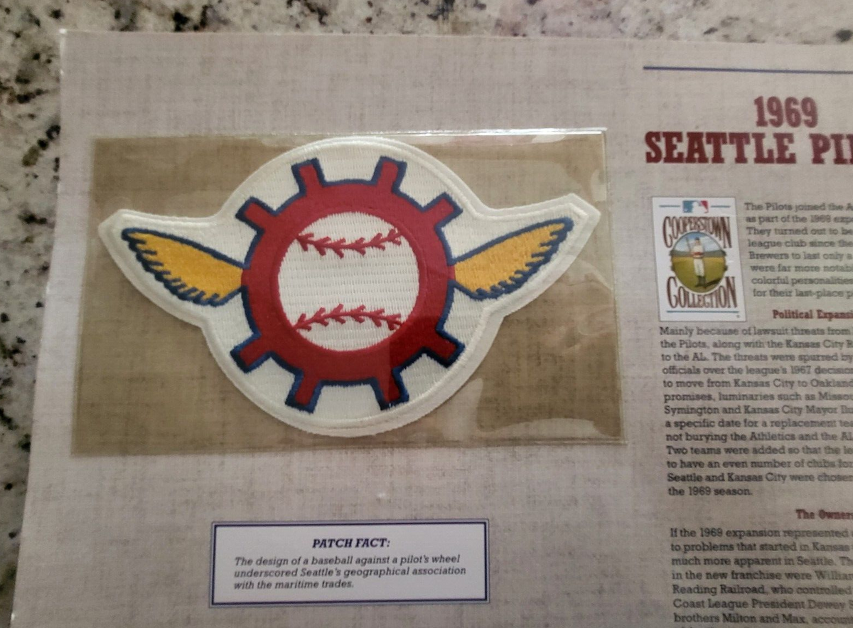 1994 COOPERSTOWN COLLECTION 1969 SEATTLE PILOTS EMBLEM PATCH WILLABEE WARD