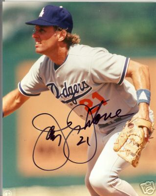 JAY JOHNSTONE LOS ANGELES DODGERS SIGNED 8X10 PHOTO COA