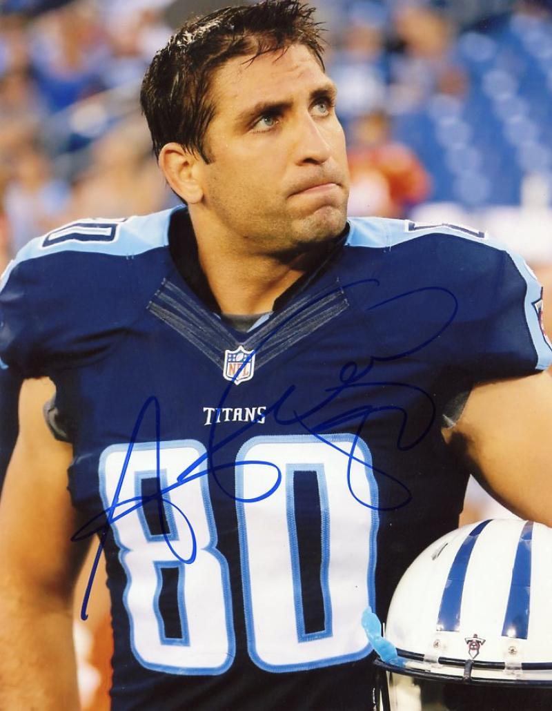 ANTHONY FASANO TENNESSEE TITANS SIGNED AUTOGRAPHED 8X10 PHOTO W/COA 