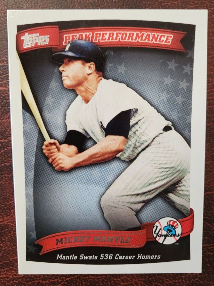 2014 TOPPS PEAK PERFORMANCE MICKEY MANTLE NY YANKEES CARD PP-18 *
