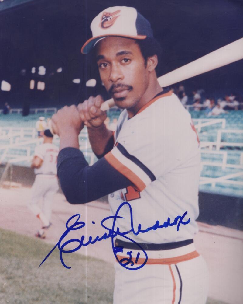 ELLIOTT MADDOX  ORIOLES SIGNED AUTOGRAPHED 8X10 PHOTO W/ COA