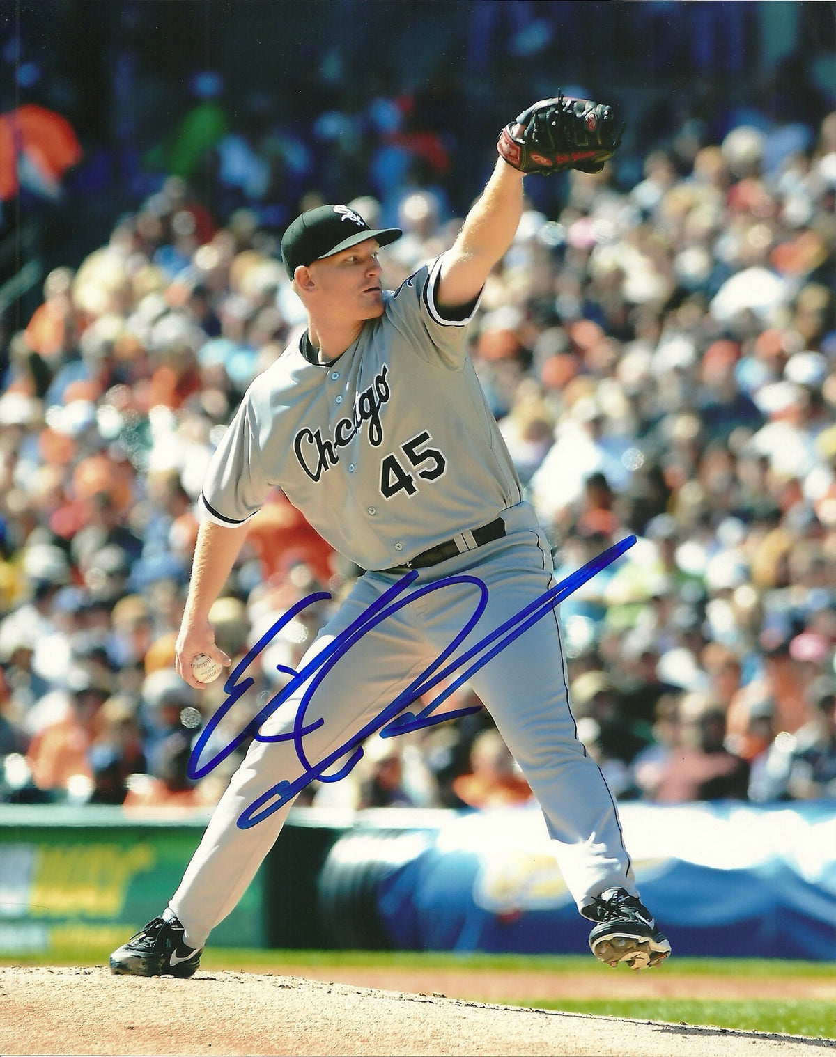 ERIK JOHNSON CHICAGO WHITE SOX SIGNED AUTOGRAPHED 8x10 PHOTO W/COA #45