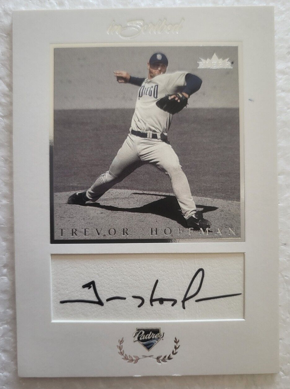 2004 FLEER  TREVOR HOFFMAN SAN DIEGO PADRES SIGNED AUTO AUTOGRAPHED CARD #TH
