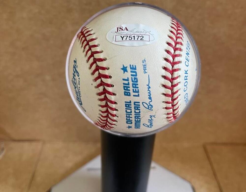 MICKEY MANTLE NY YANKEES SIGNED AUTOGRAPHED A.L. BASEBALL BAS LOA 