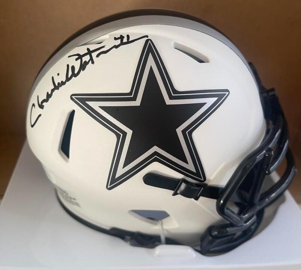 CHARLIE WATERS COWBOYS SIGNED AUTOGRAPHED MINI HELMET JSA WIT647375