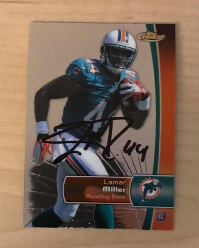 LAMAR MILLER MIAMI DOLPHINS SIGNED AUTOGRAPHED 2012 TOPPS CARD #107 W/COA 