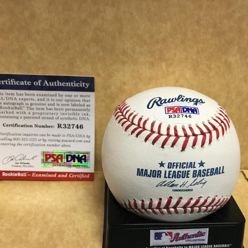 MIGUEL SANO MINNESOTA TWINS ROOKIE BALL M.L. SIGNED BASEBALL PSA R32746