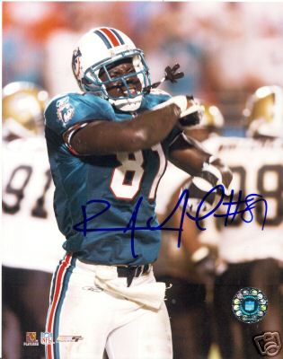 RANDY  MCMICHAEL   MIAMI DOLPHINS  SIGNED 8X10
