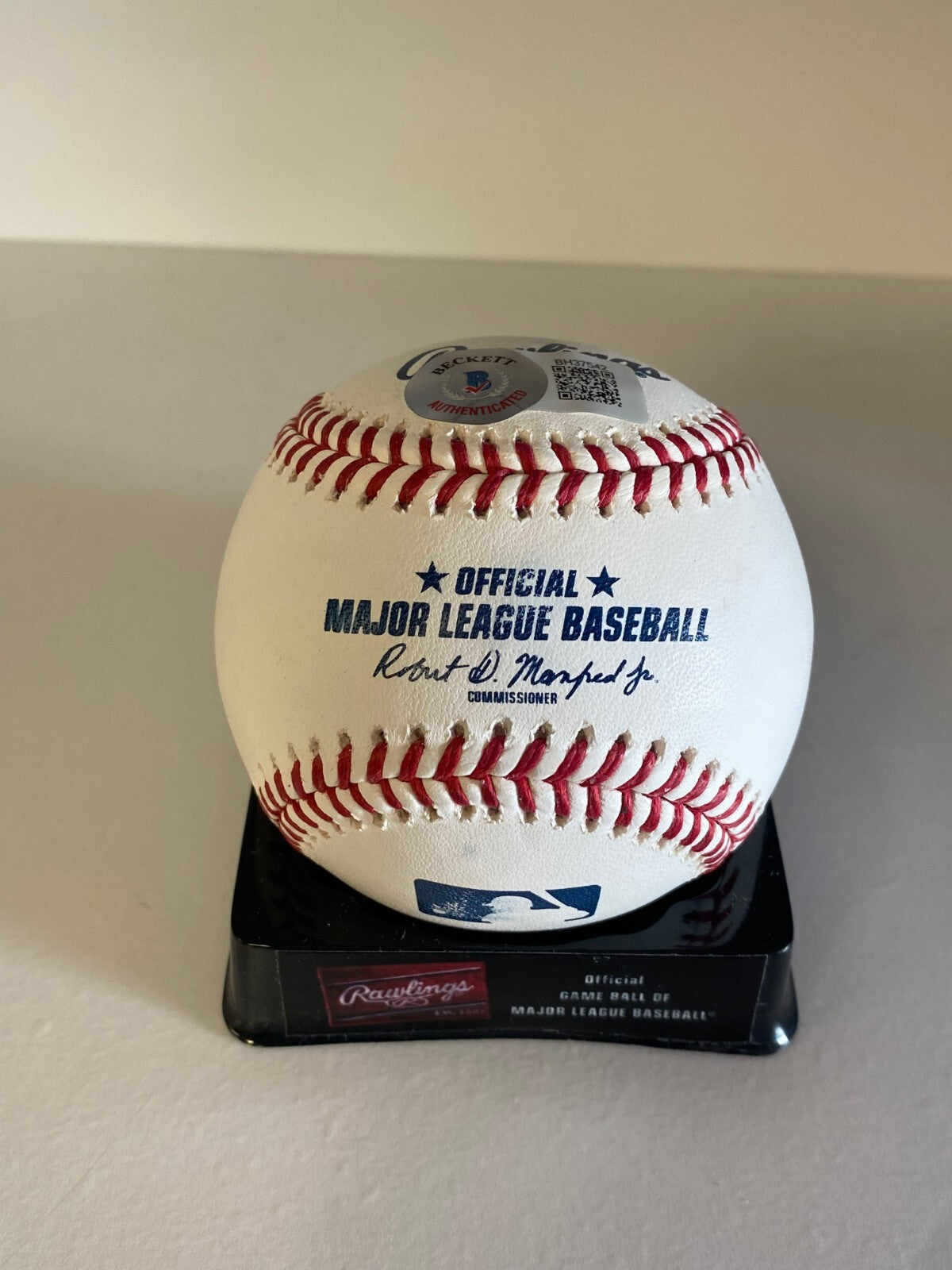KURT BEVACQUA 84 NL CHAMPS SIGNED AUTOGRAPHED M.L. BASEBALL BECKETT