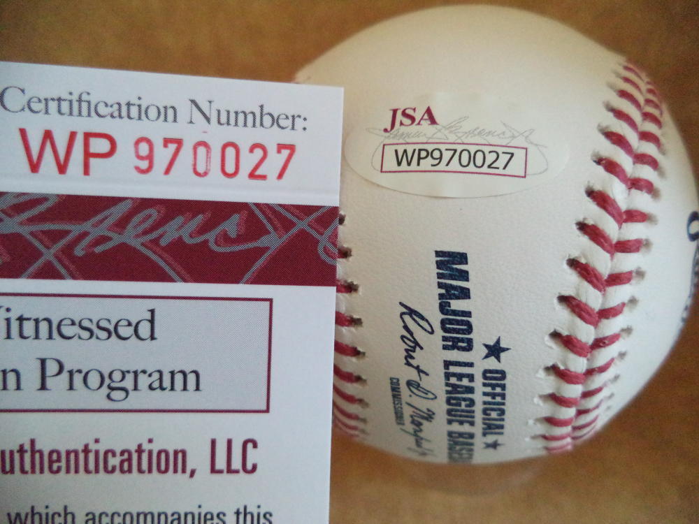 FRANCISCO MEJIA CLEVELAND INDIANS SIGNED AUTO M.L. BASEBALL JSA WP970027