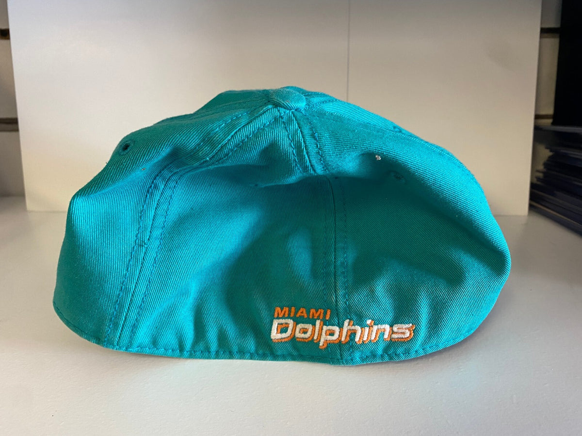 MARK SUPER DUPER #85 MIAMI DOLPHINS SIGNED AUTOGRAPHED 47 TEAL HAT W/COA
