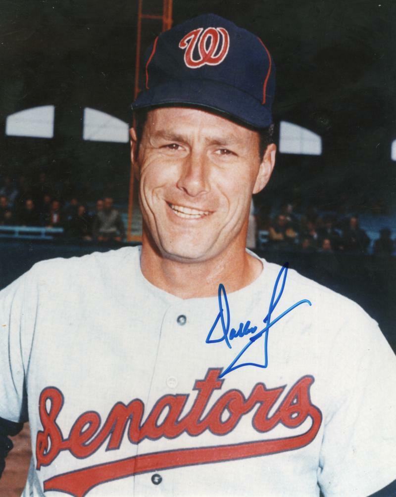 DALLAS GREEN WASHINGTON SENATORS SIGNED AUTOGRAPHED 8X10 PHOTO W/ COA