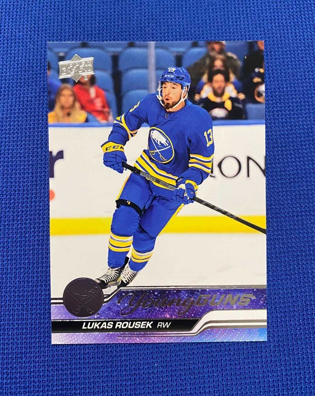 2023-24 UPPER DECK LUKAS ROUSEK BUFFALO SABRES YOUNG GUNS ROOKIE #233 SERIES 1