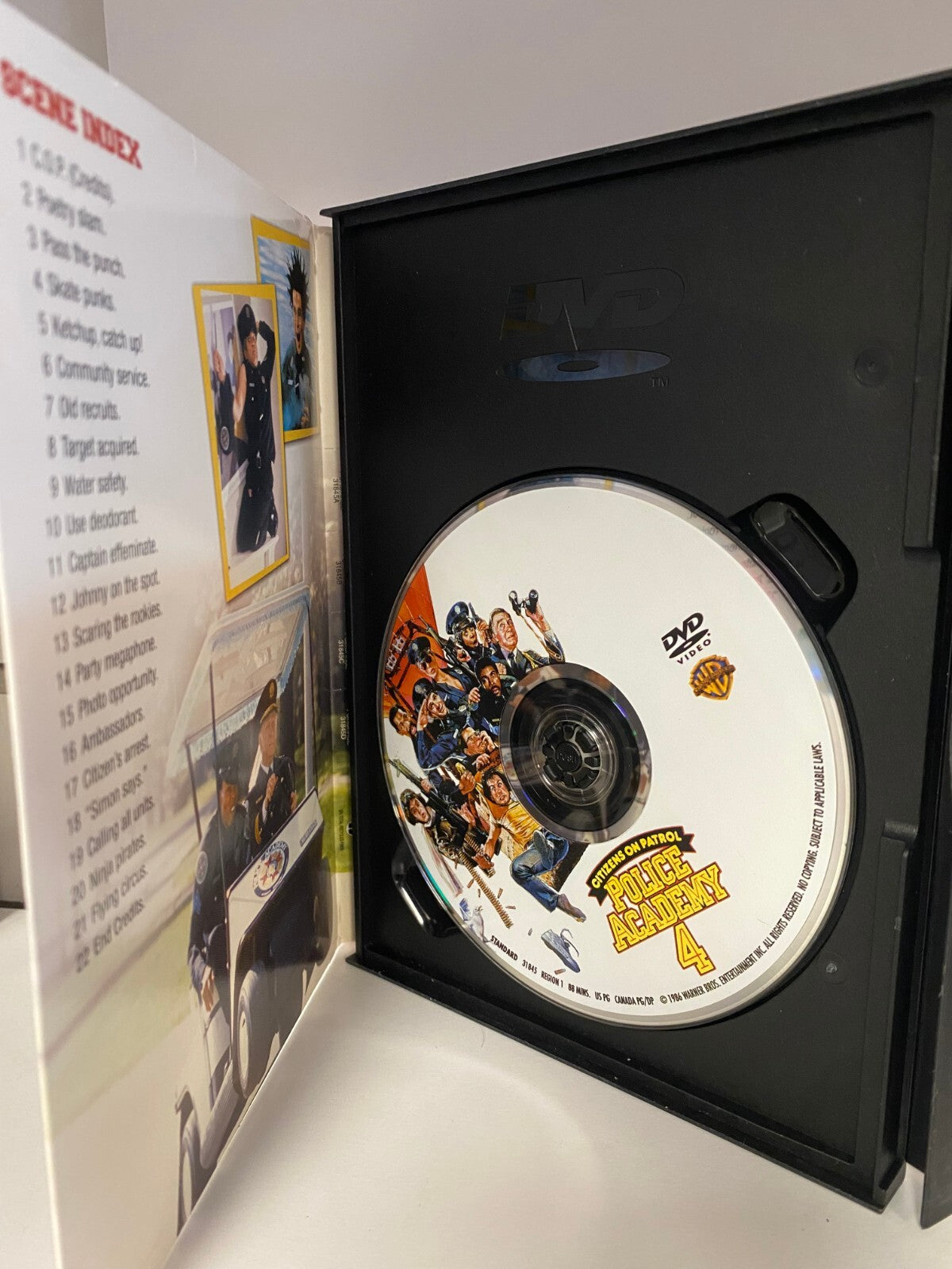 MICHAEL WINSLOW POLICE ACADEMY 4 SIGNED AUTOGRAPHED DVD COVER W/COA