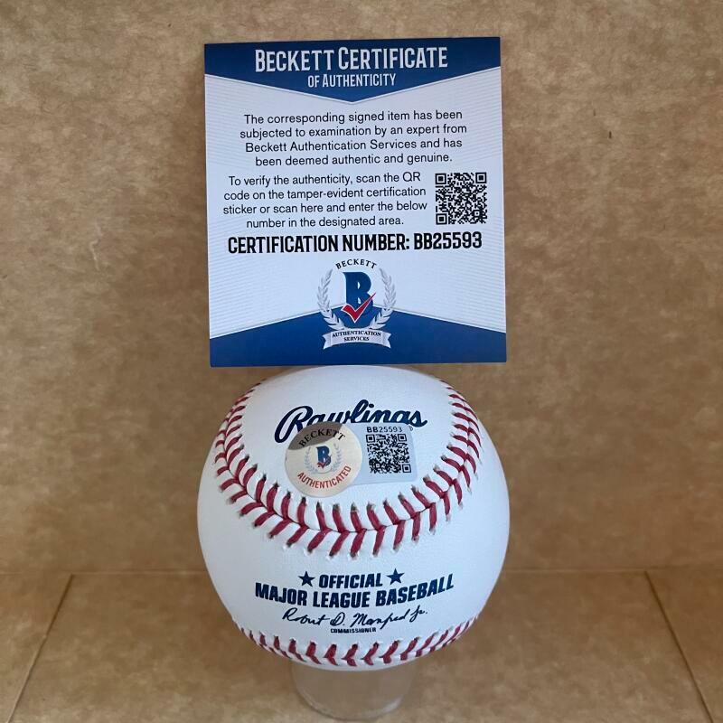 JIM KAAT 59-60 SENATORS SIGNED AUTOGRAPHED M.L. BASEBALL BAS BB25593