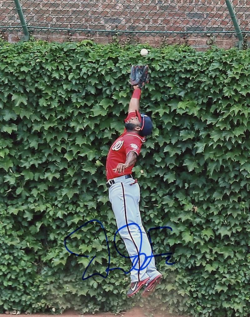 DENARD SPAN WASHINGTON NATIONALS SIGNED AUTOGRAPHED 8X10 PHOTO  W/ COA 