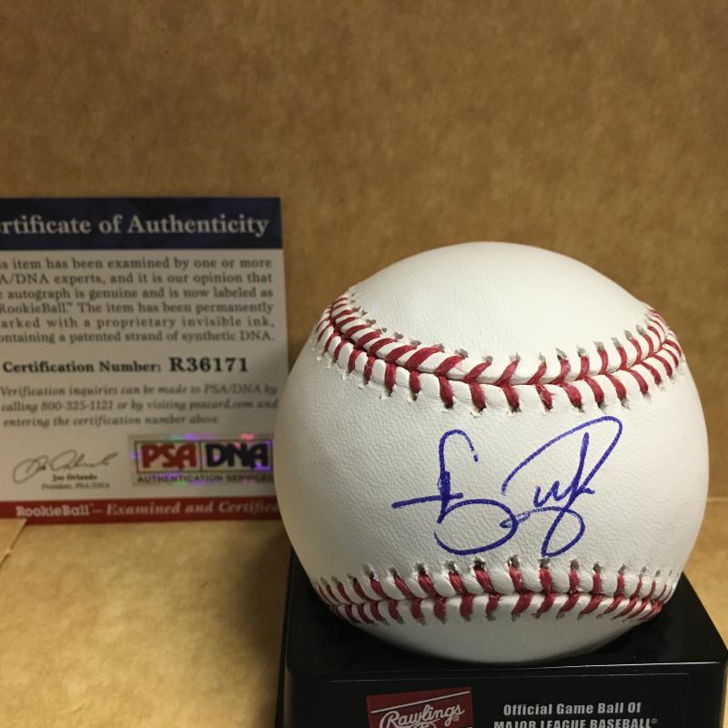 CARSON FULMER CHICAGO WHITE SOX ROOKIE BALL M.L. SIGNED BASEBALL PSA R36171