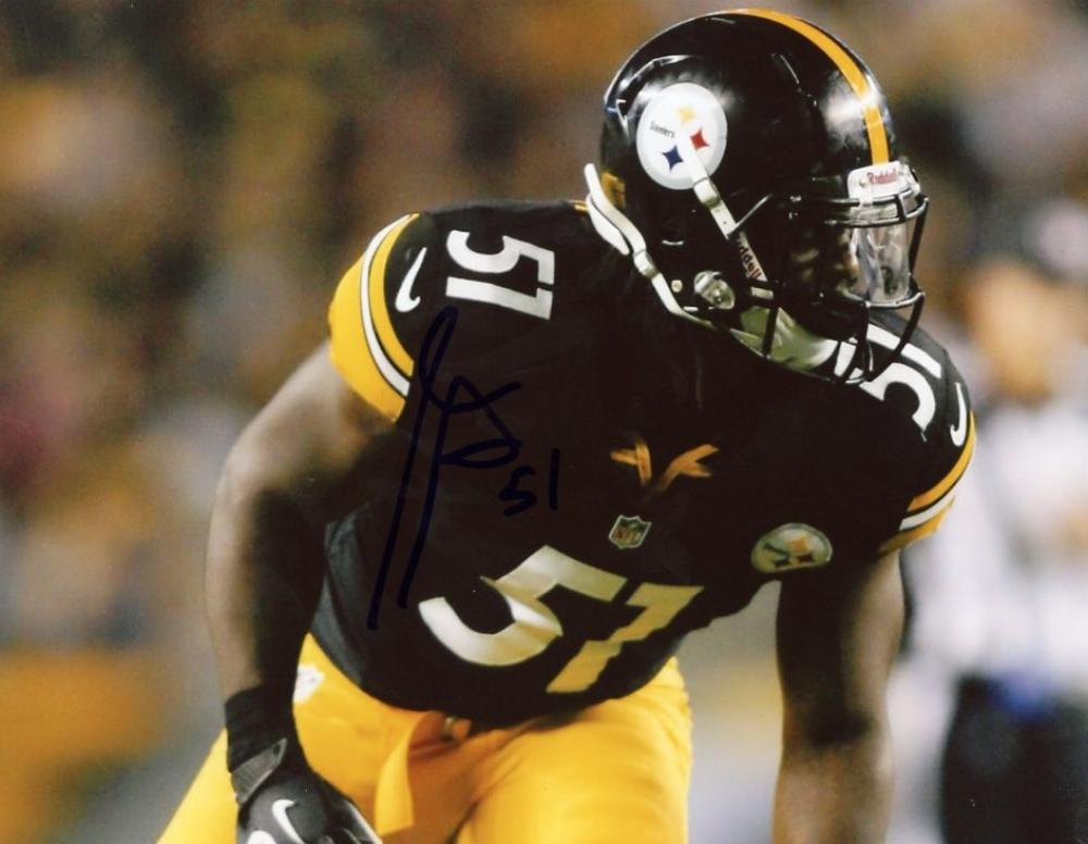 SEAN SPENCE PITTSBURGH STEELERS SIGNED AUTOGRAPHED ACTION 8X10 PHOTO W/COA 