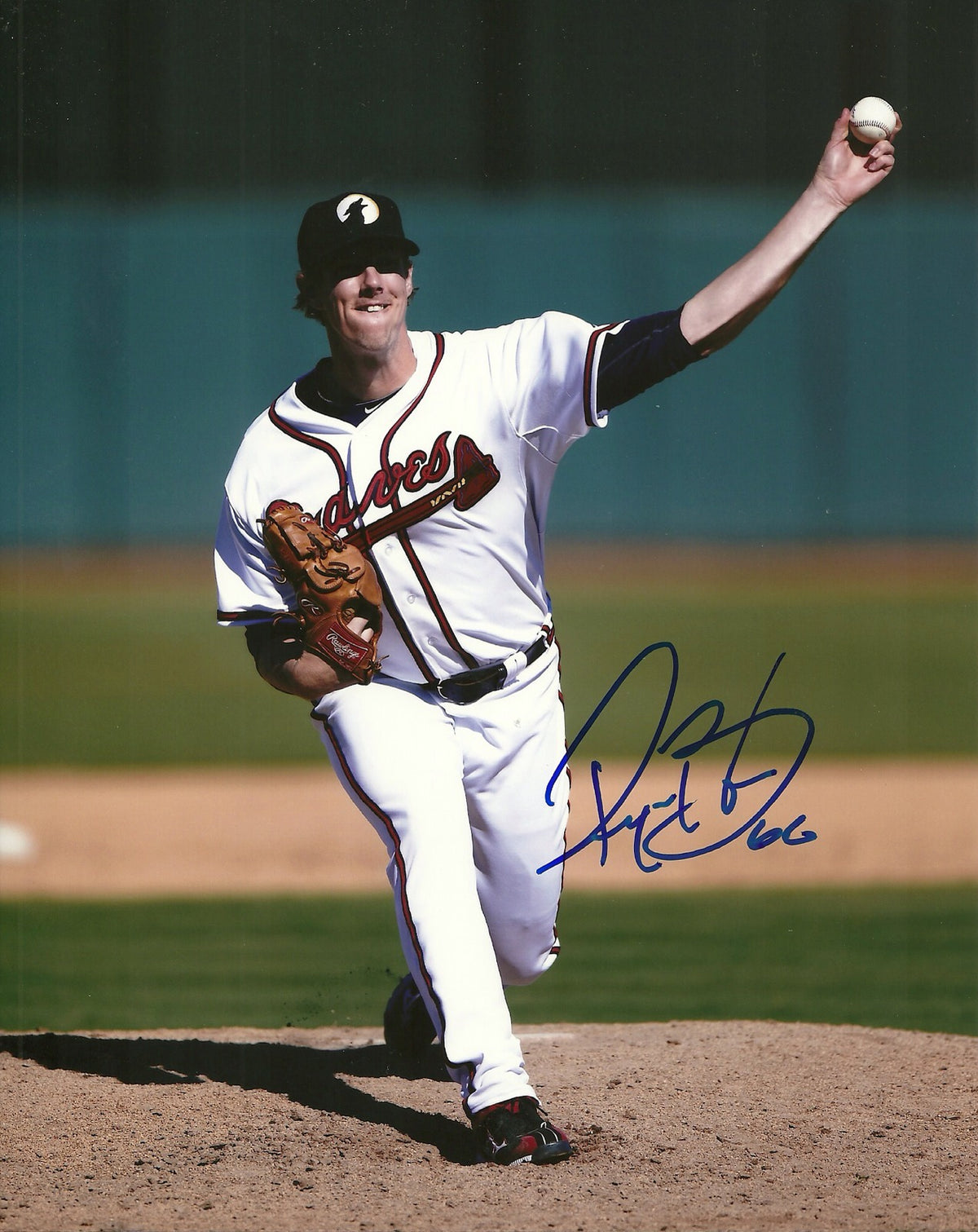 RYAN BUCHTER ATLANTA BRAVES SIGNED AUTOGRAPHED 8x10 PHOTO W/COA ACTION