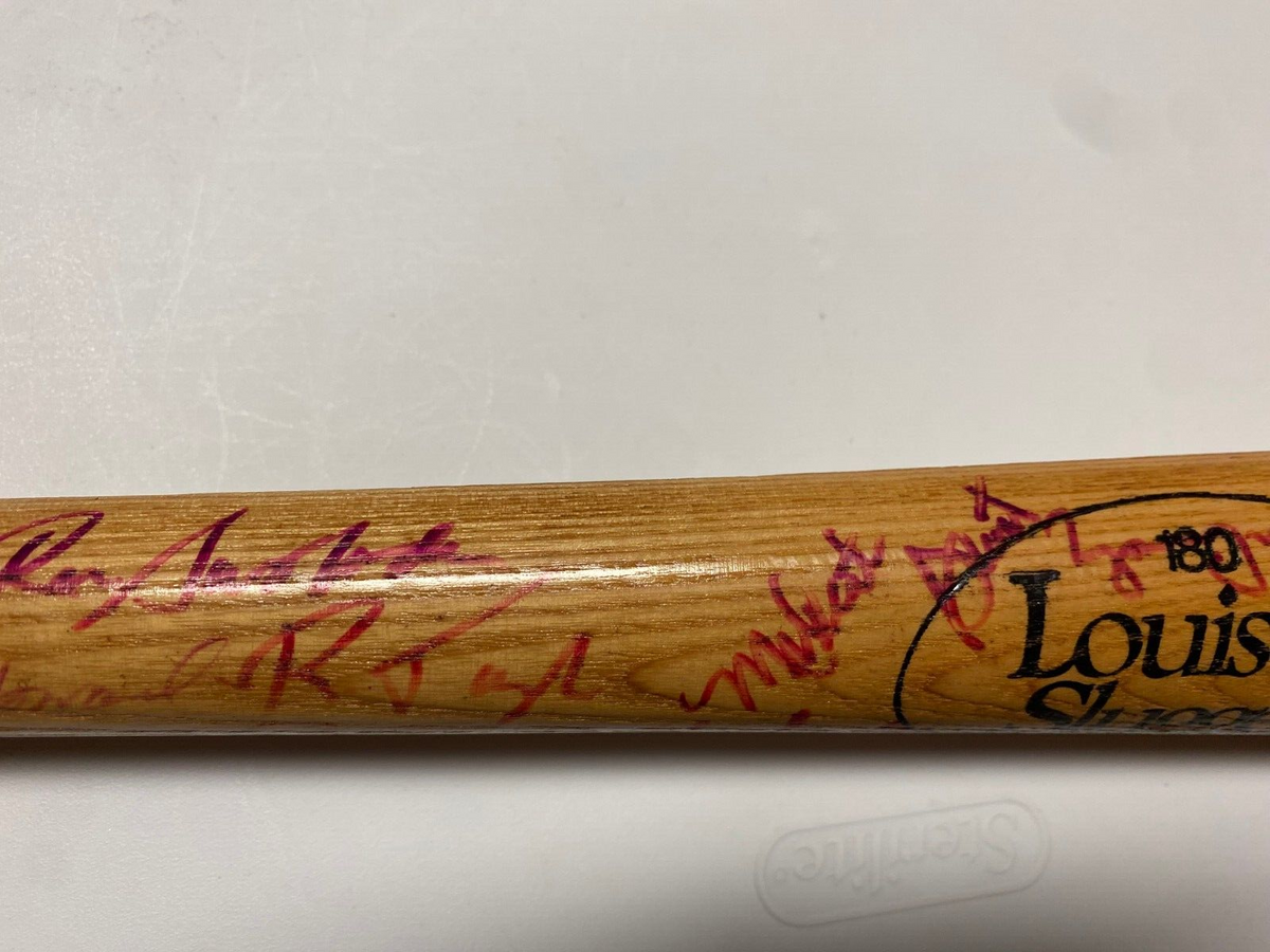 MLB GREATS MULTI SIGNED AUTOGRAPH LV SLUGGER MEMORIAL CLASSICS SPLIT BAT COA !!