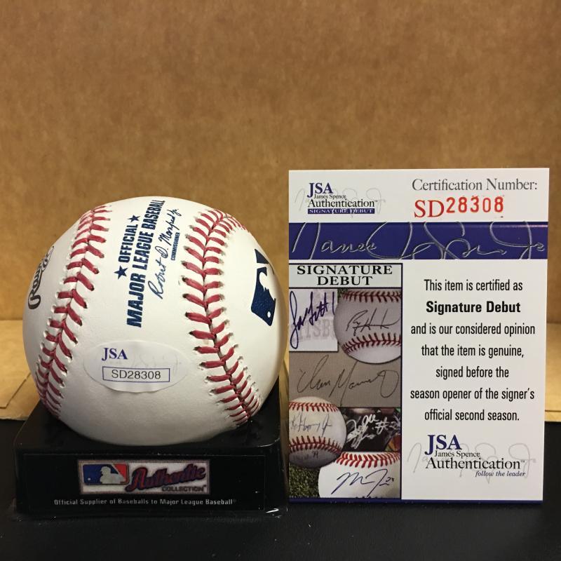EDDY MARTINEZ CHICAGO CUBS SIGNED M.L. BASEBALL JSA SD28308