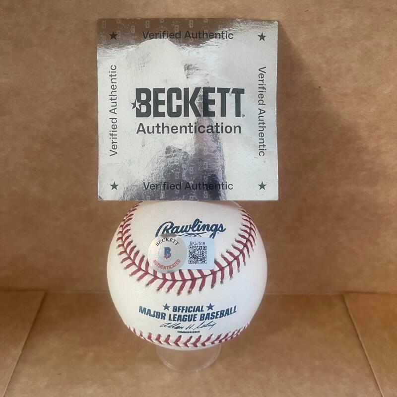 RON HANSEN 1960 ROY ORIOLES SIGNED AUTO M.L. BASEBALL BECKETT AUTH