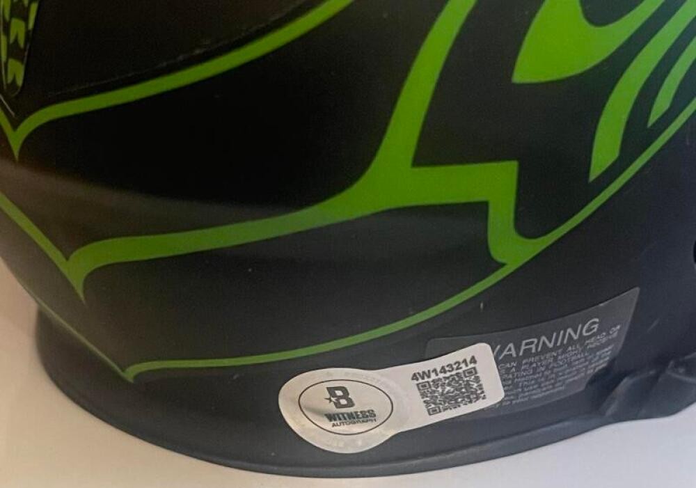 EARL THOMAS SEATTLE SEAHAWKS 7X PRO BOWL SIGNED ECLIPSE MINI HELMET BECKETT