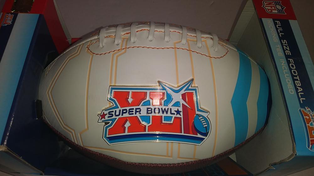 SUPER BOWL XLI FULL SIZE BEAUTIFUL FOOTBALL HISTORY 