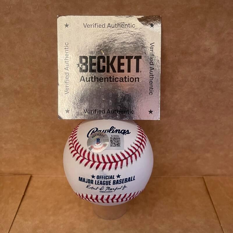 ABEL BASTIDAS TIGERS SIGNED AUTOGRAPHED M.L. BASEBALL BECKETT AUTH