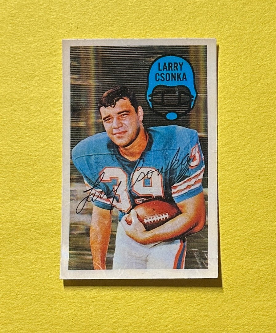 1970 KELLOGG'S LARRY CSONKA D 3-D SUPER STARS #41 HOF DOLPHINS
