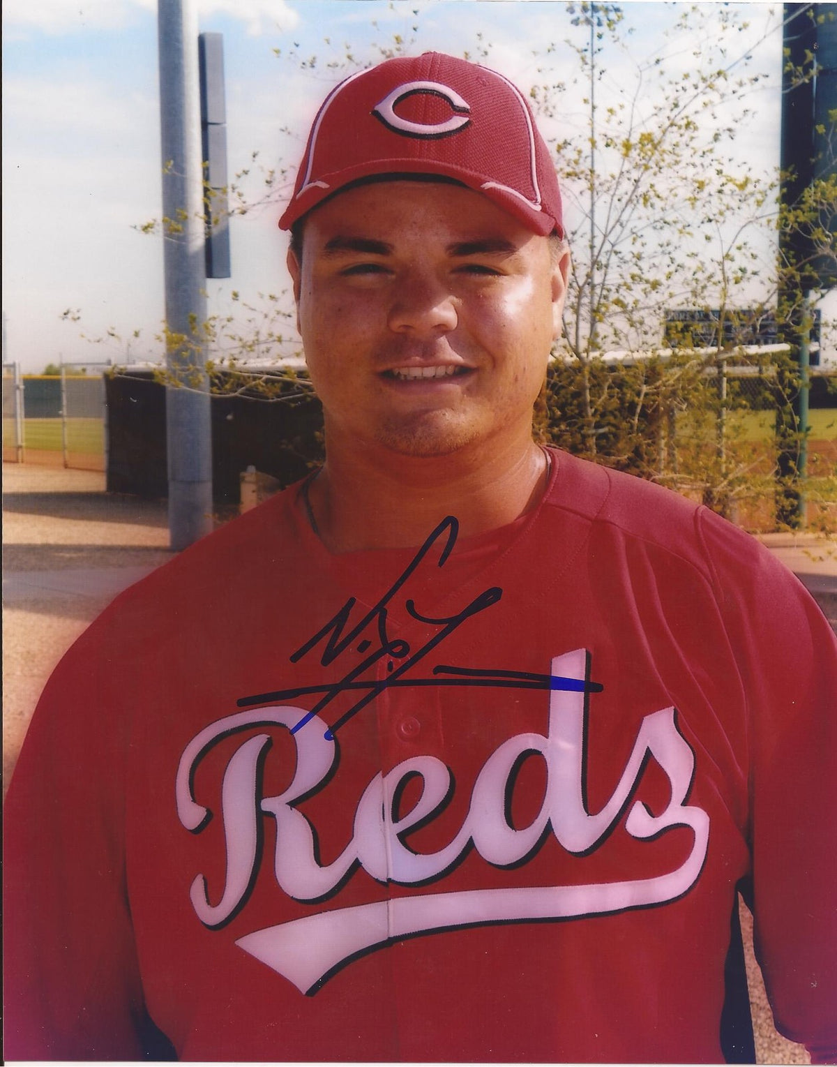 NICK TRAVIESO CINCINNATI REDS SIGNED AUTOGRAPHED 8X10 PHOTO COA