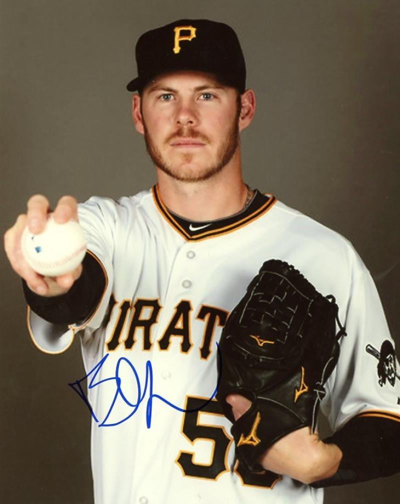 BLAKE WOOD PITTSBURGH PIRATES SIGNED AUTOGRAPHED POSED 8X10 PHOTO W/COA 